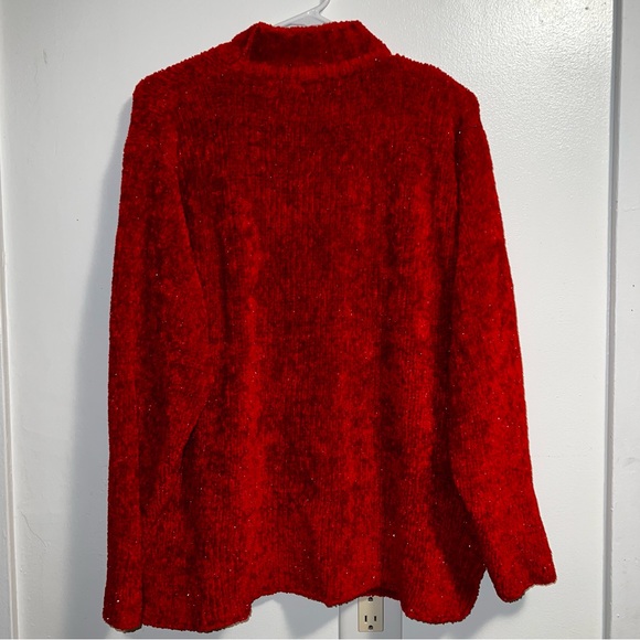 American Weekend red turtleneck sweater - Picture 5 of 11